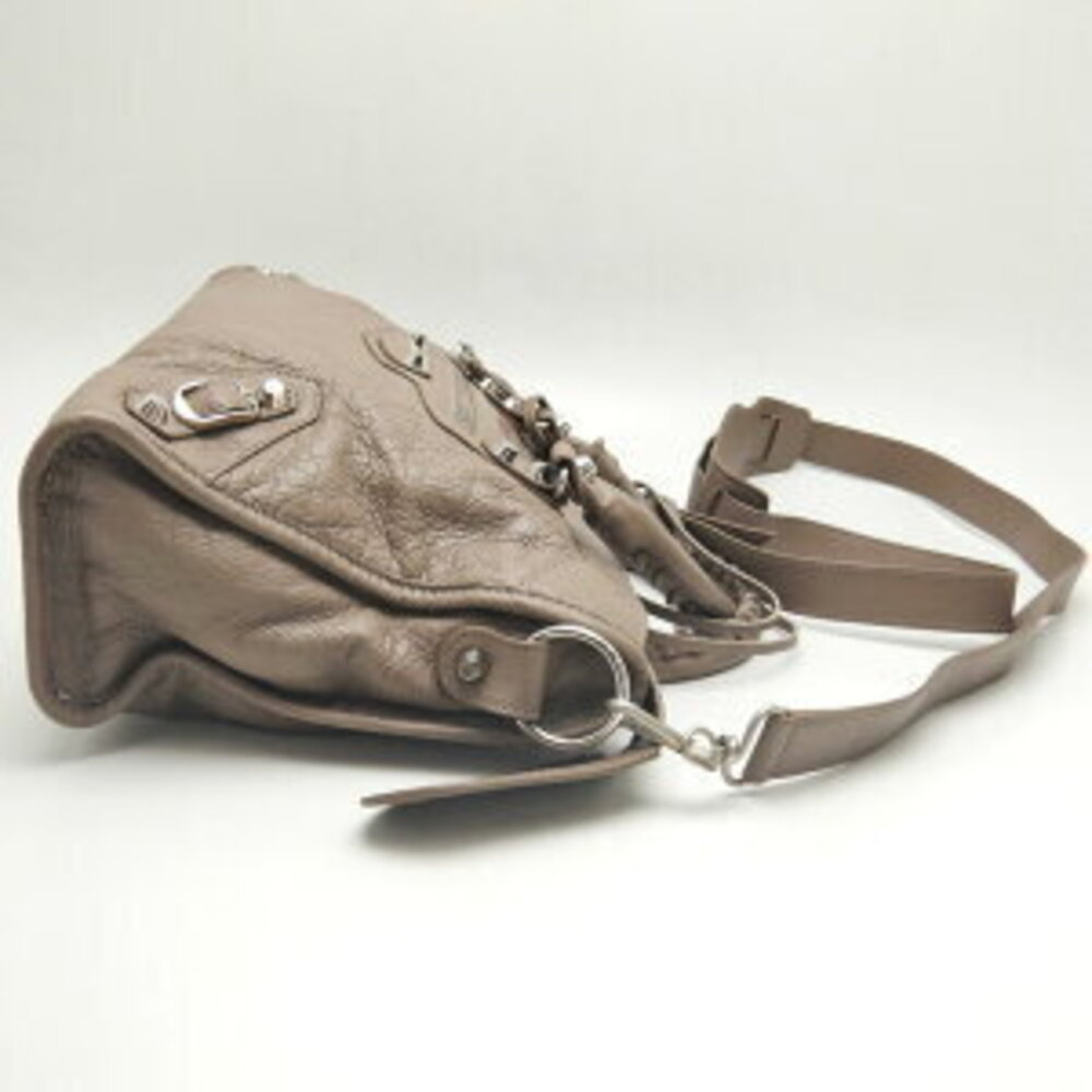Balenciaga City Handbag Leather Greige Gray - Picture 4 of 9